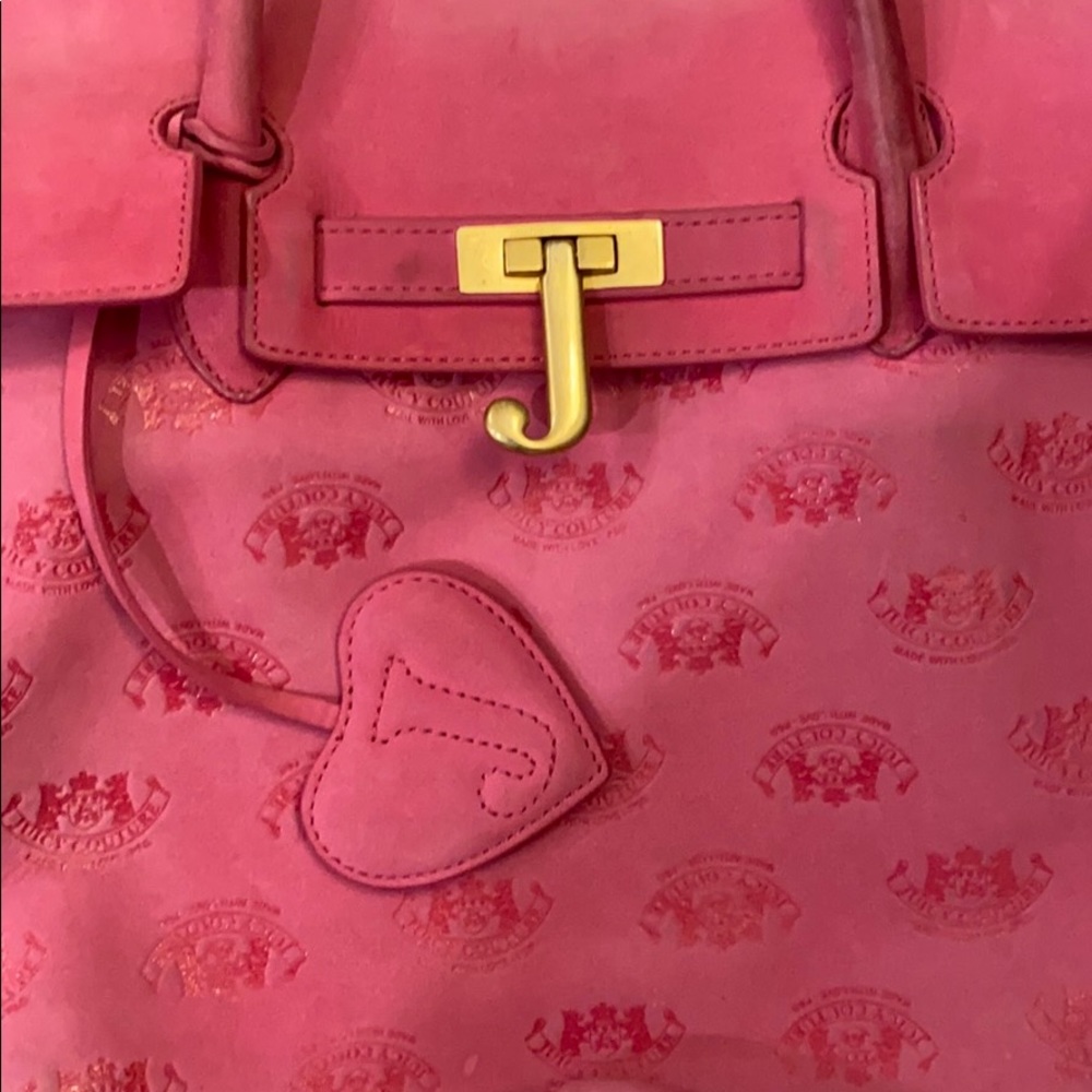 Juicy Couture Hot Pink Tote Bag with Gold Hardware - Picture 3 of 10
